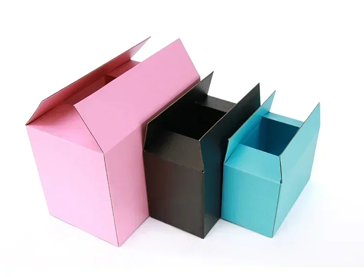 5pcs/10pcs / black and pink paper box 3-layer corrugated paper packaging gift box supports customized size and logo 25 S3d9a23cab2e04f80ab7b7191a4d589a1O