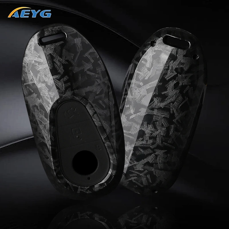 Sleek Carbon Fiber Car Key Cover - Premium Accessories