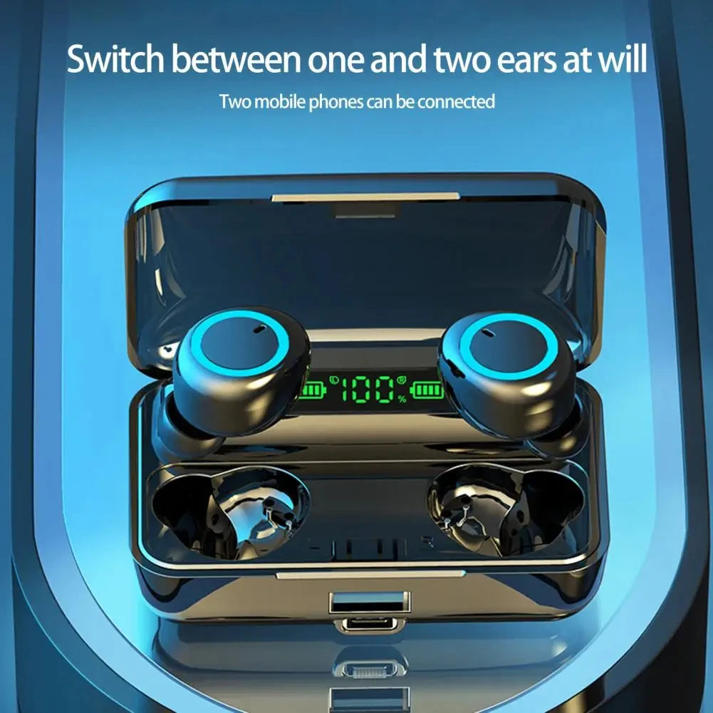 

5.1 High Definition Intelligent Digital Display Dual Ear Bluetooth Earphones High Quality And High-capacity Wireless Earphones