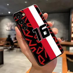 Charles Leclerc Inspired Black Soft Phone Case - Samsung A34 (Black1)