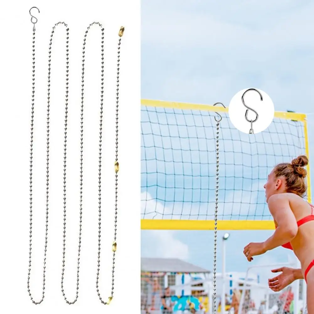 

2Pcs Volleyball Net Measurer Sturdy Lightweight Easy to Use Sports Accessory Net Height Chains Volleyball Net Setters