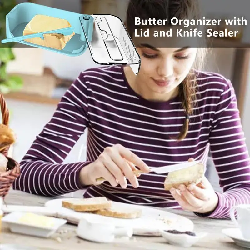 Covered Butter Dish With Lid Butter Dish For Cooking Preserving Serving Dessert Tray Bowl For Refrigerator & Counterto