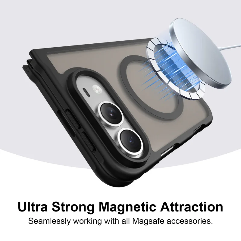 Luxury Frosted Magnetic Phone Case - Ultra Thin Matte Skin Feel Shockproof Cover