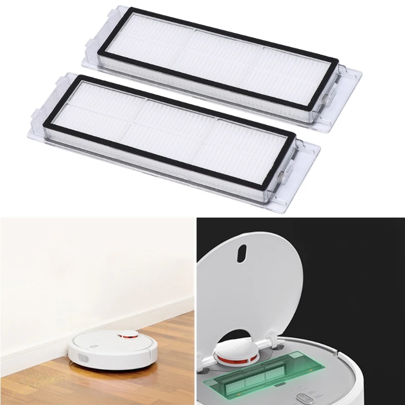 

2pcs Robotic Vacuum Cleaner HEPA Filters For Mi Robot Filter Dropship