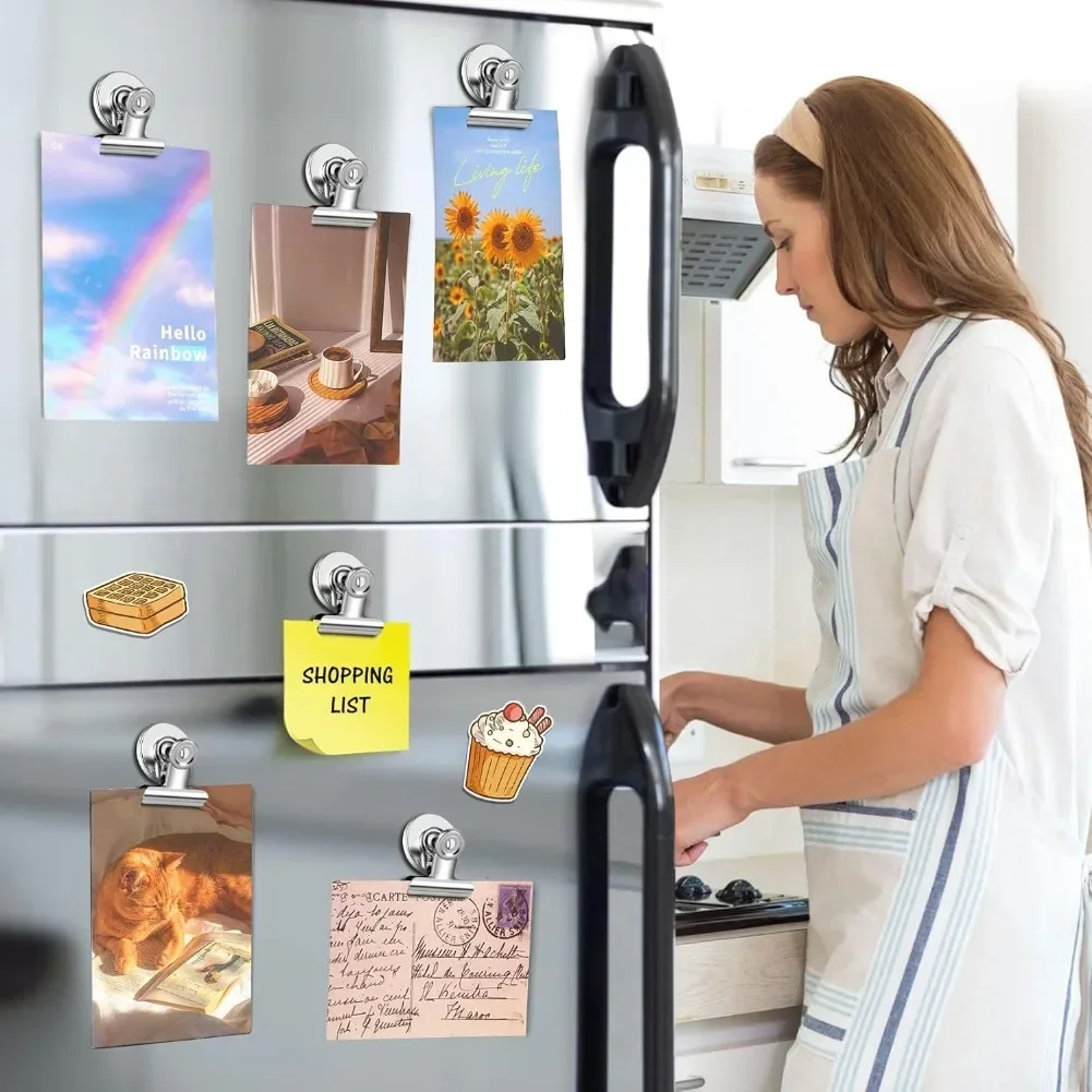 20-50Pcs Fridge Magnets Refrigerator Magnets Strong Magnetic for Whiteboard Magnet Clips for Fridge Locker Office Magnetic Clips