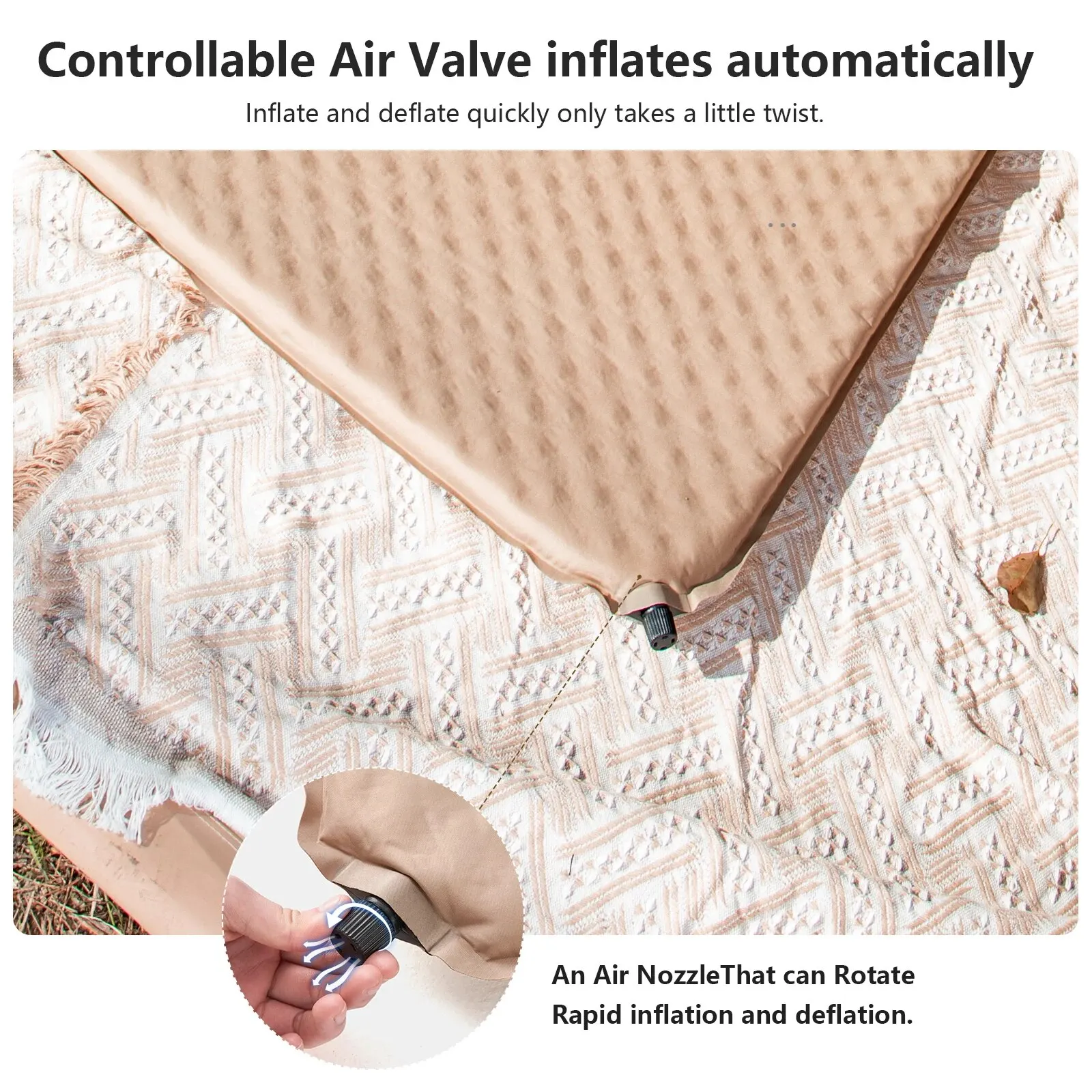 Inflatable Air Mattress Self-inflating Camping Sleeping Pad