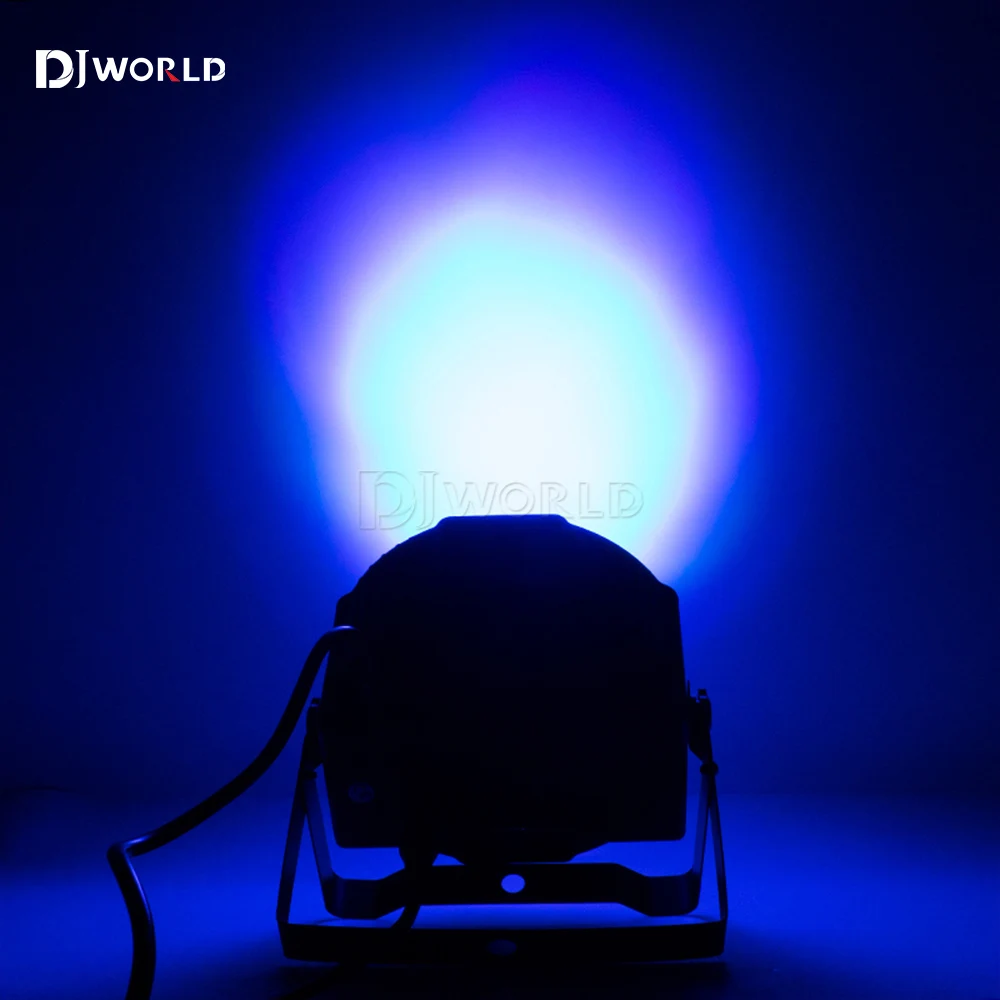 8/10/12PCS LED Par 7X12W 4IN1 RGBW Stage Flat Lighting Christmas Decoration DJ Equipment Disco Lamp Dmx Control