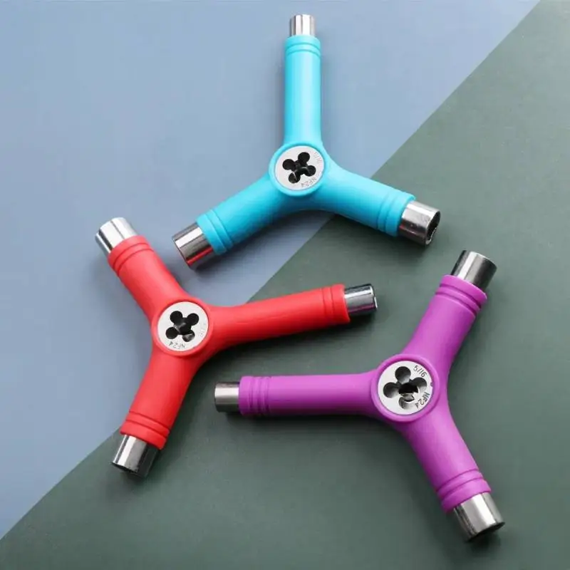 새로운 1PC Y형 앨런 키 헤드 렌치 스크루드라이버 스케이트보드 도구 다기능..
