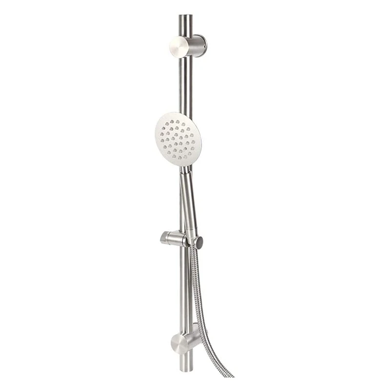 

Handheld Shower With Slide Bar Shower Head Extender 304 Stainless Steel Head Showers With Hose And Bracket