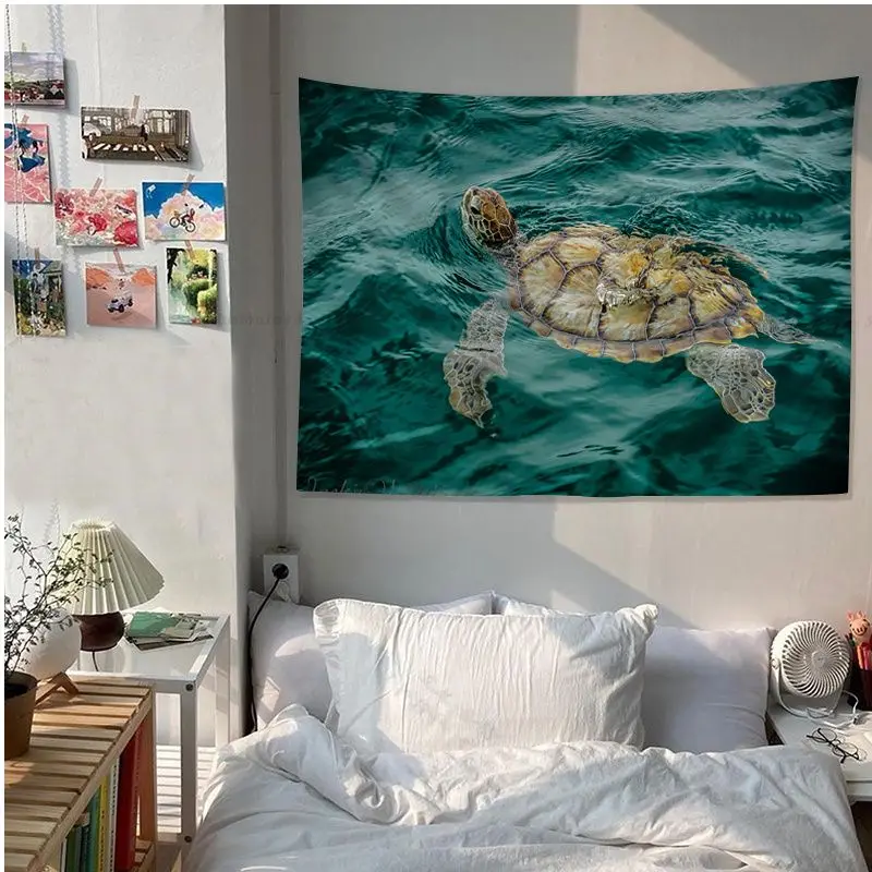 Turtle Hanging Bohemian Tapestry Home Decoration Hippie Bohemian Decoration Divination Kawaii Room Decor