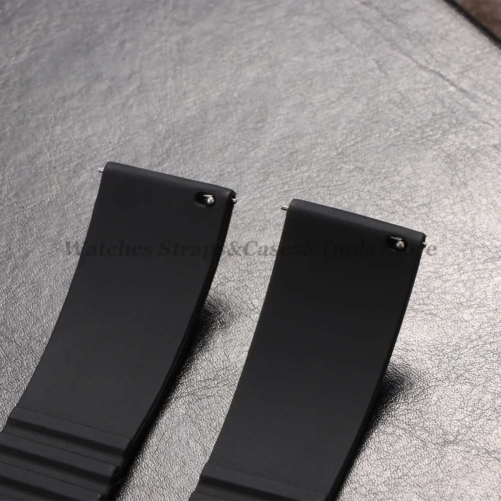 Premium Silicone Quick Release Waterproof Sport Watch Strap - Men's Rubber Wristband in Multiple Sizes