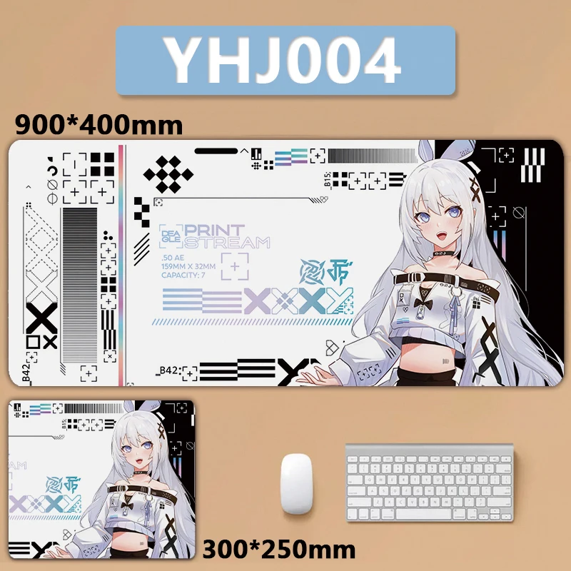 XXL Large Mousepad Keyboard Pad CS GO Print Stream Design Counter Strike Gaming Mouse Pad Anime Girl Gamer Kawaii Desk Mat Pink