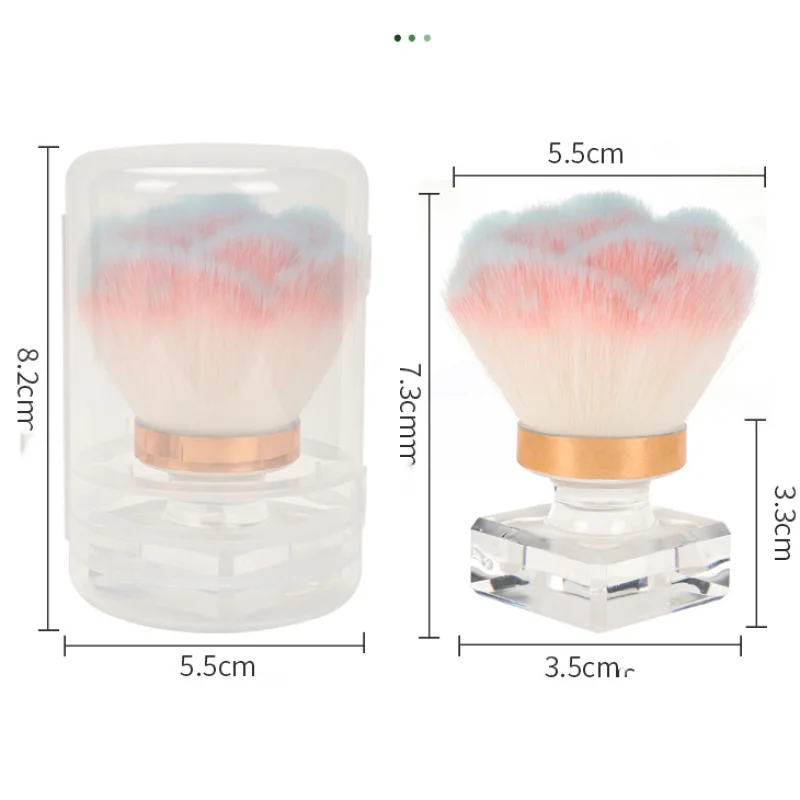 Nail Tool Dust-proof Brush Korean Fragrance Cleaning Powder Blusher Makeup Rose