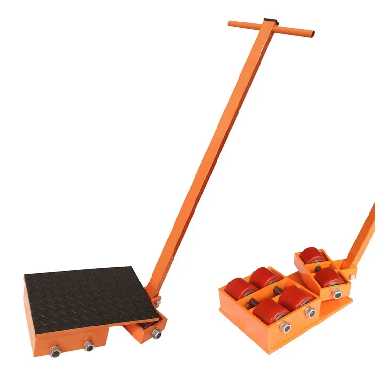 18T Rubber Wheel Steering Truck, Ground Cattle, Heavy Equipment Shifter, Silent, 180 Degree Industrial Use