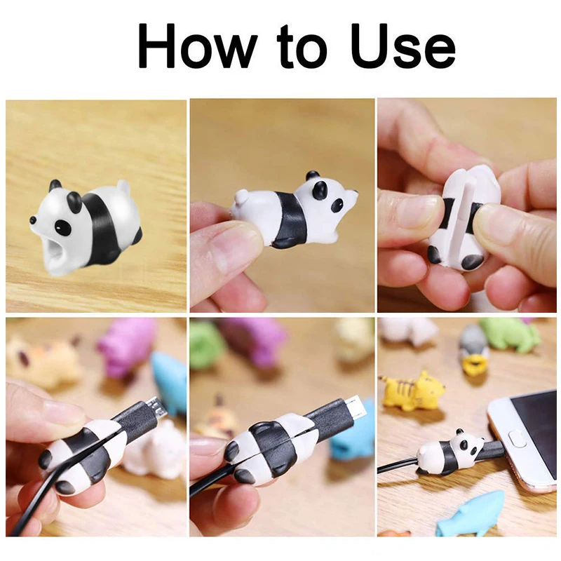 New Cartoon Animal Cable Protector USB Line Earphone Wire Protector Charger  Cartoon Bite Data Line Protector Cable Organizers - AliExpress