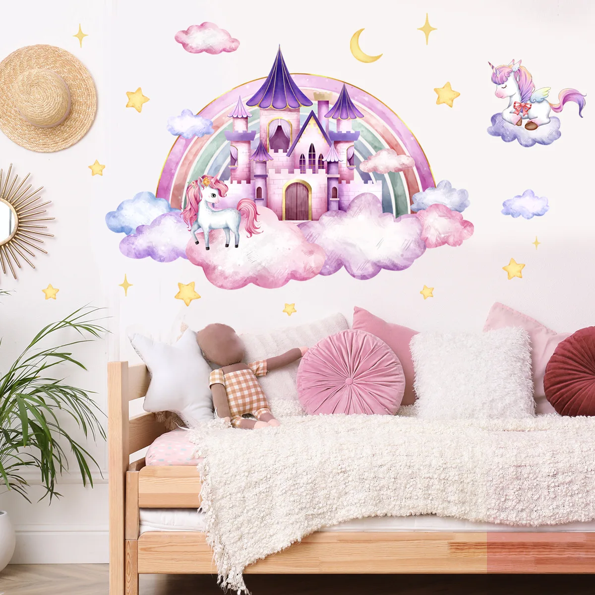 Unicorn Palace Wall Stickers: The Ultimate Guide to Transforming Your  Child's Room with Magical Decor, image size:1200x1200