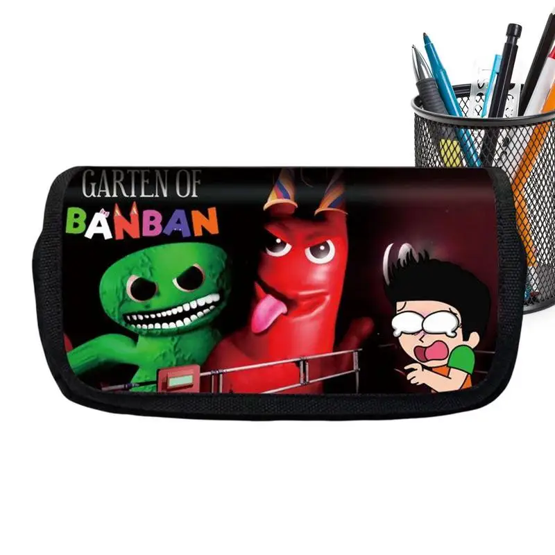 2 Scomparti Di Grande Capacità Banban Garden Cloth Zipper Pencil Case Storage Bag Per Studenti Di Scuola Bambini Boy Girl Regali Di Compleanno