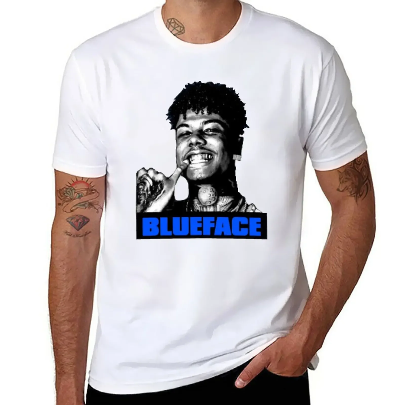 

Blueface Baby Logo T-Shirt plain Blouse quick drying plain black t shirts men
