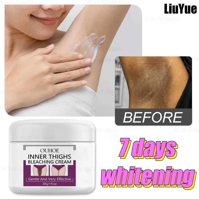 Inner Thigh Whitening Cream Private Parts Armpit Bleaching Cream Intimate Area Underarm Knee Brighten Emulsion Whiten Dark Skin collagen whitening cream for dark skin intimate areas armpit private parts brighten serum underarm lightening cream skin care