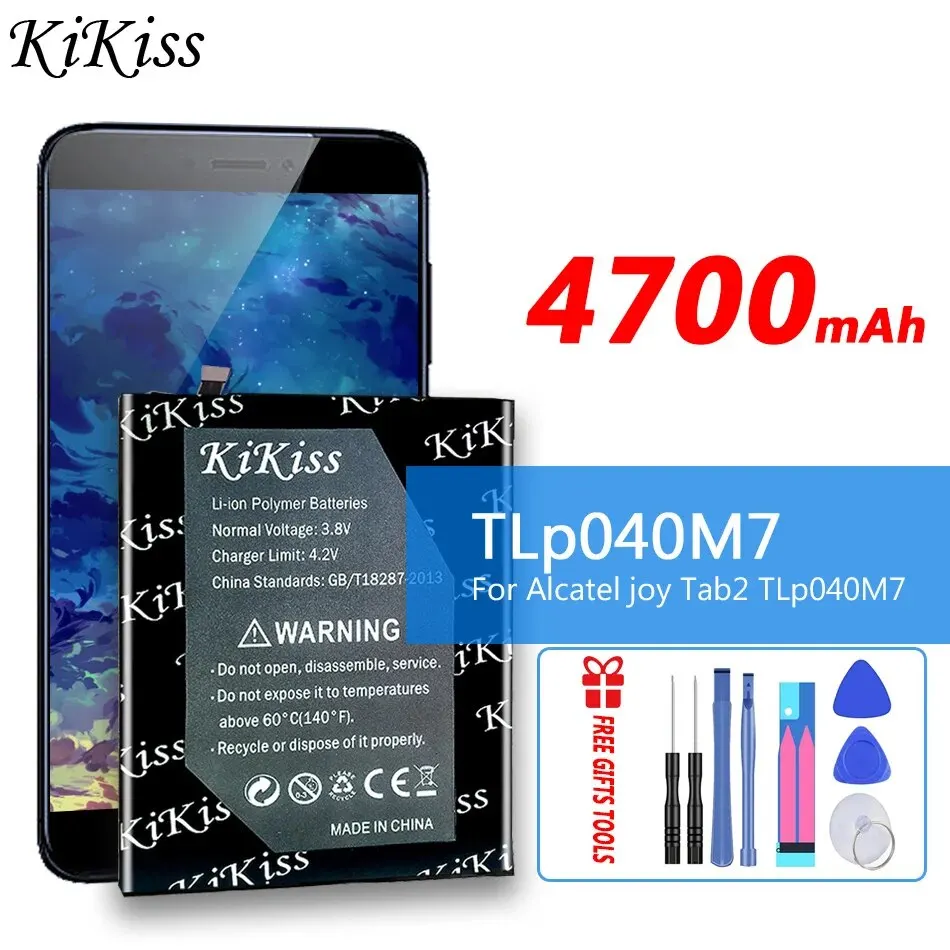 

Original KiKiss Battery 4700mAh For Alcatel joy Tab2 Tab 2 TLp040M7 Bateria