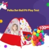 Kids Ball Pit Play Tent,100 Ball Pit Balls Included,Use as a Ball Pit or As an Indoor/Outdoor Play Tent,Christmas Gifts for Kids 1