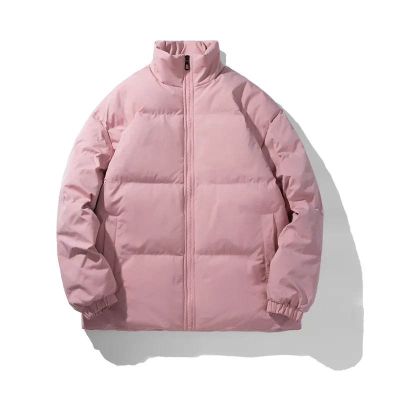 Winter Jacket Men Parkas Thicken Warm Coat Mens Stand Collar Solid Color Casual Parka Women Fashion New Streetwear 5XL