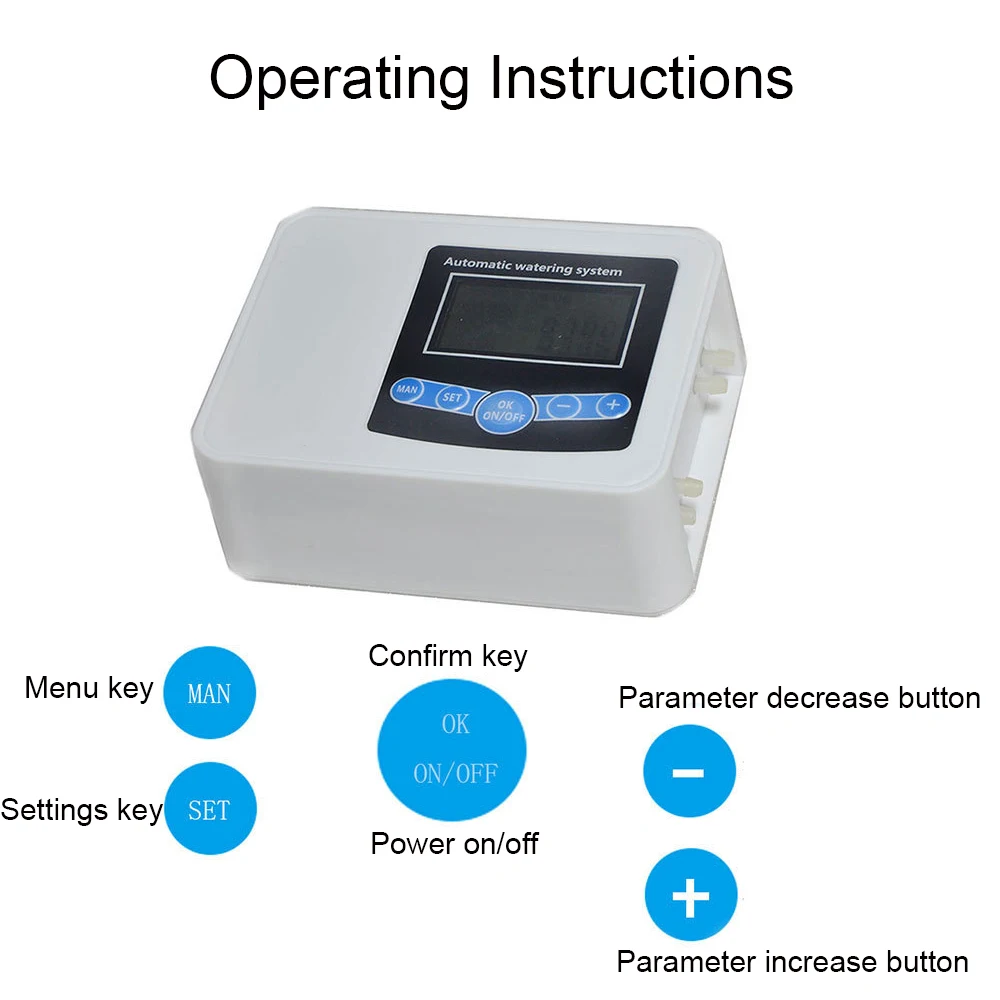 Dual Pump Smart Drip System Timer Garden Automatic Solar Energy Charging Watering System for Potted Plant Flowers