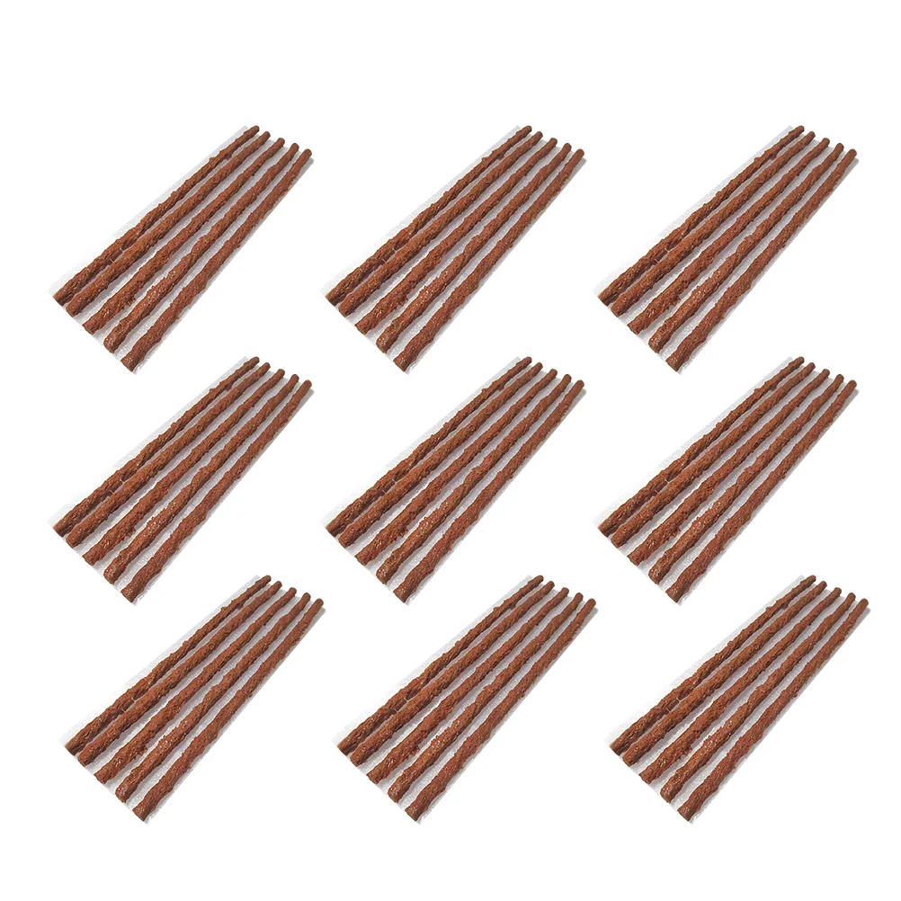 

of Motorcycle Car Tubeless Tire Puncture Repair Strips Sealer (Brown) Auto car repair tool Wheel Tyre Repairing Tools