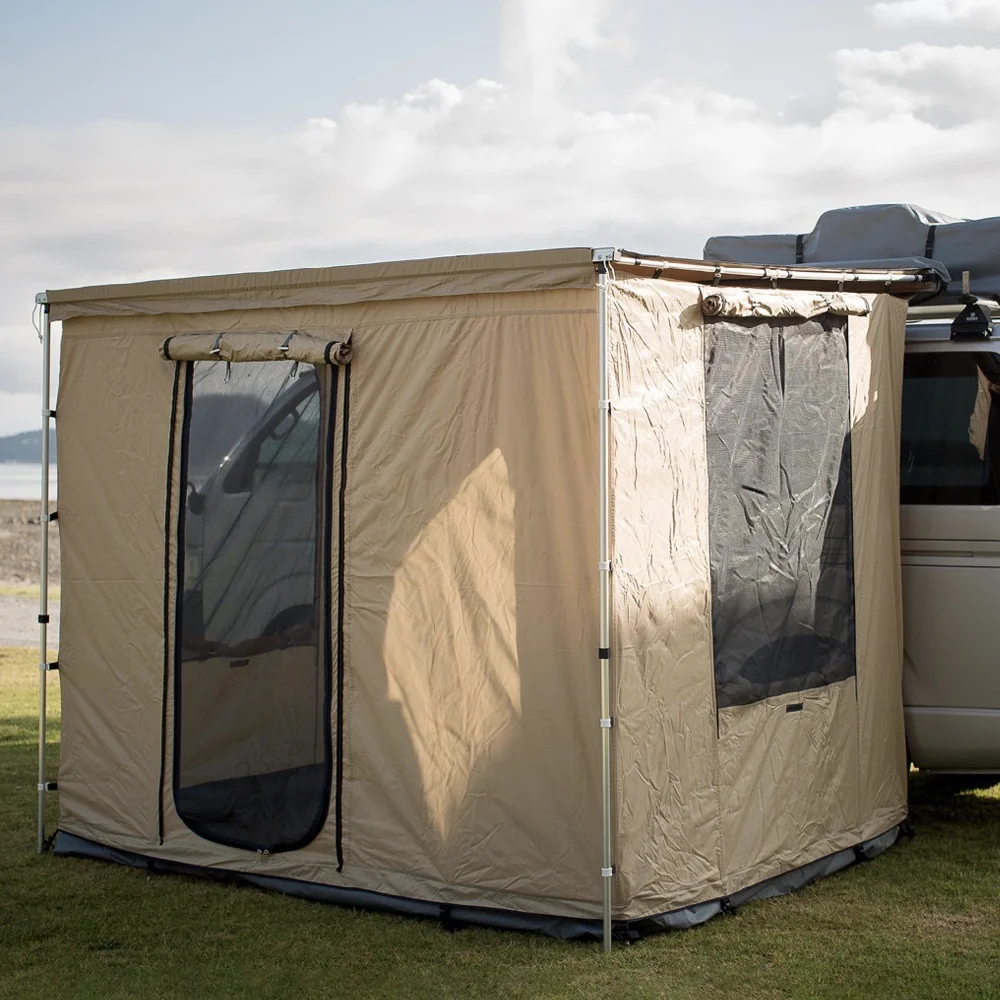 4wd/4x4/ Retardant Car Tent Rip-stop Poly Canvas Fabric Awning Auto Car Side Awning/Foxwing Awning Room for Campingcustom