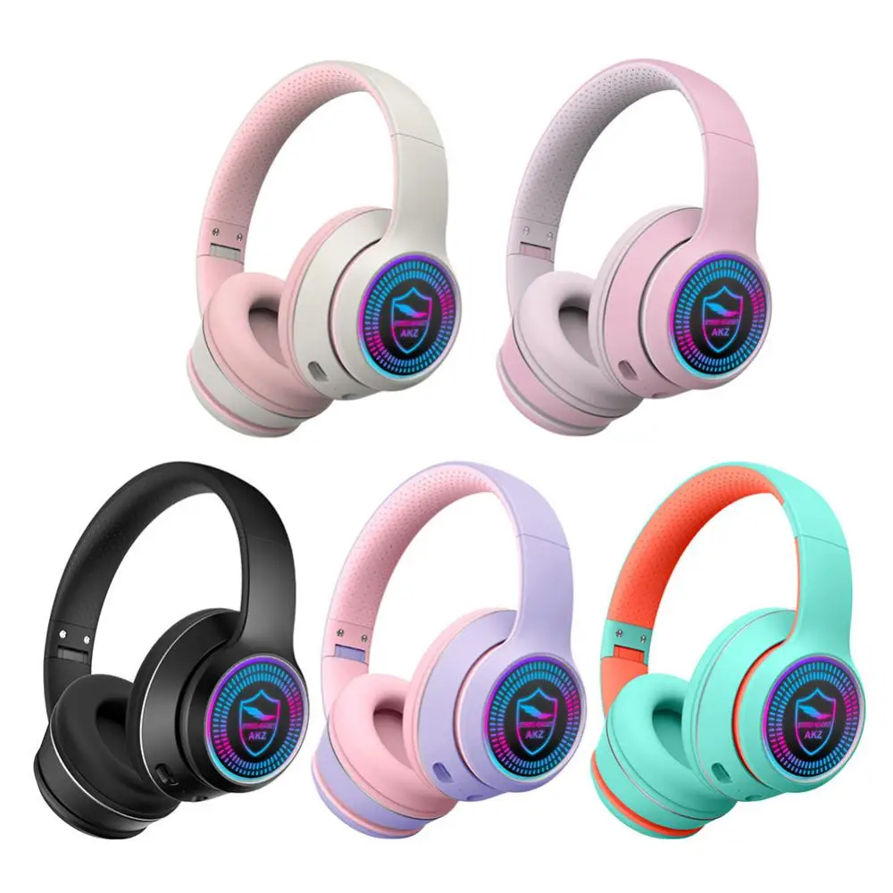 

Головная гарнитура с микрофоном стерео 400mah Rgb спортивные наушники беспроводные наушники