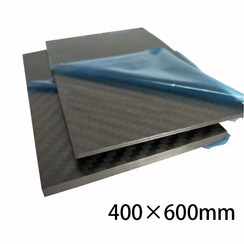 

1 pcs 400mm X 600mm True Carbon Fiber Board Panel1mm -5mm Thick RC Composite Hardness Material Suitable for Various Model