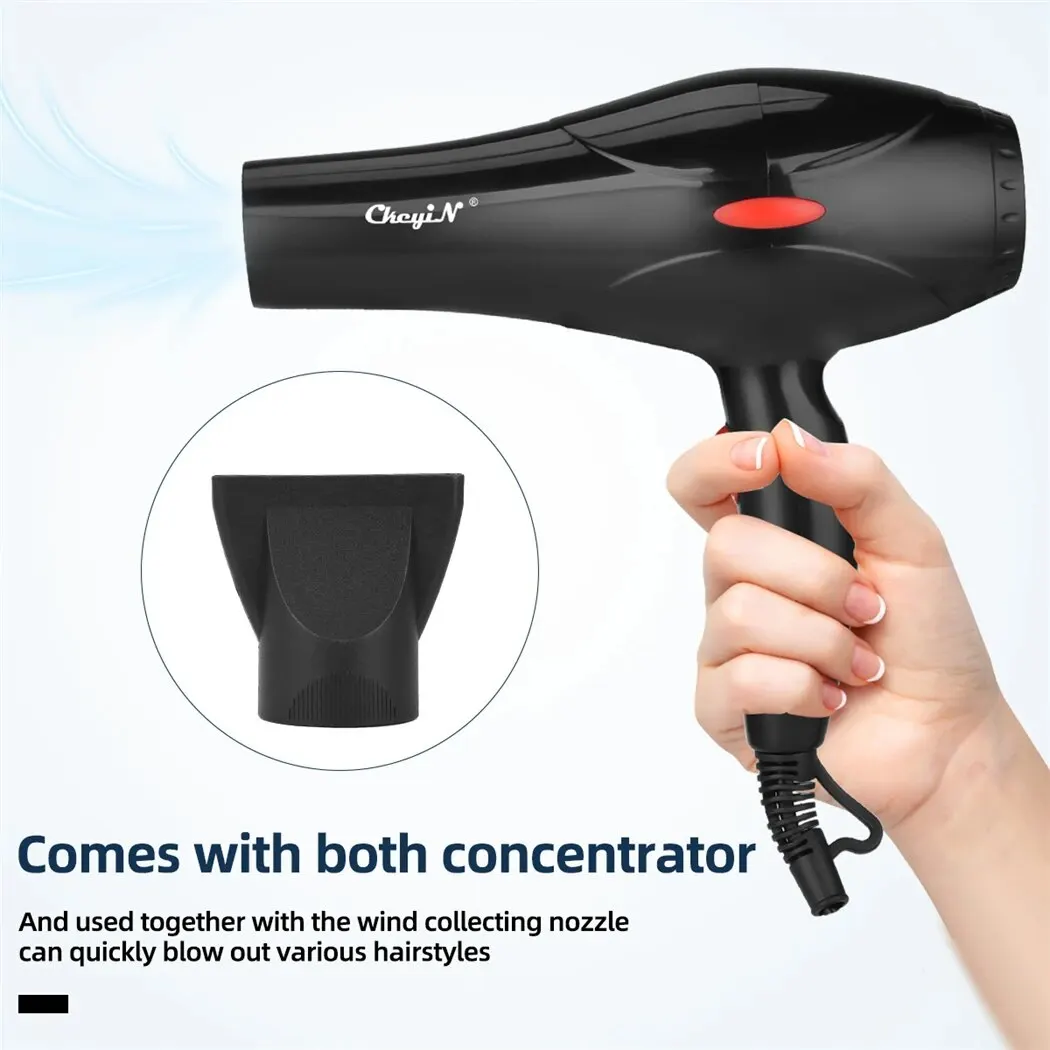 CkeyiN 1600W Hair Dryer Professional Negative Ion Blower Home Use Hot Cold Blow Drying Salon Blower Diffuser Concentrator Nozzle 6 CkeyiN 1600W Hair Dryer Professional Negative Ion Blower Home Use Hot Cold Blow Drying Salon Blower Diffuser Concentrator Nozzle 6