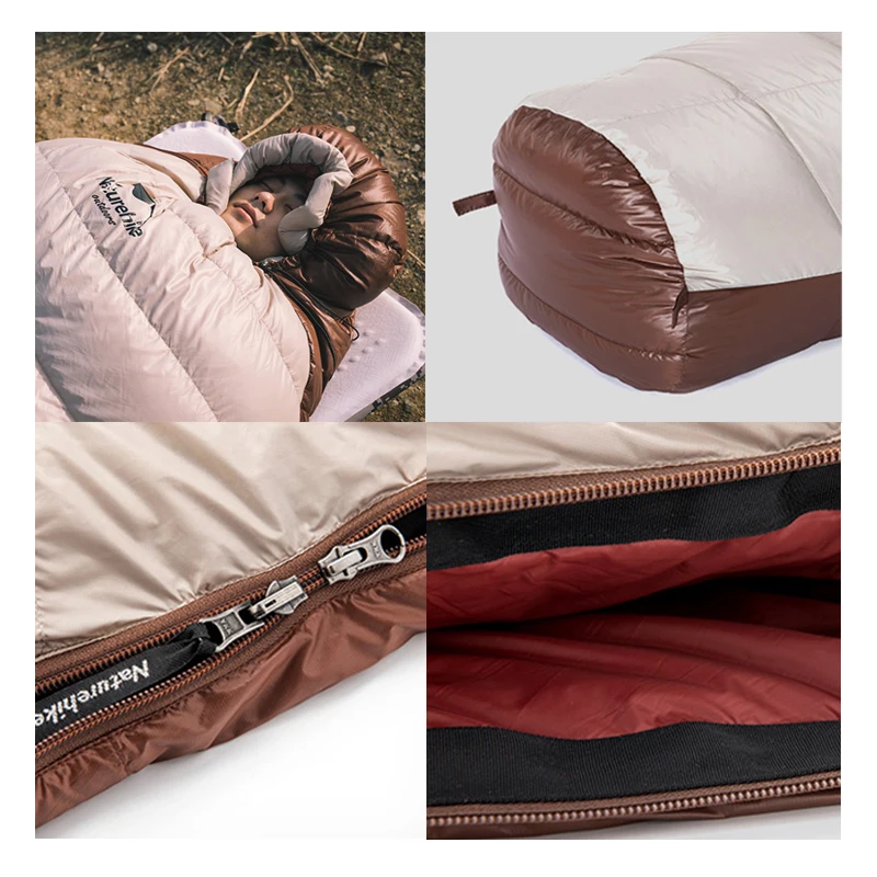 Sleeping Bag Survival Sleeping Bag Naturehike Sleeping Bag Ultralight Waterproof Mummy Sleeping Bag SnowBird Duck Down Winter Camping