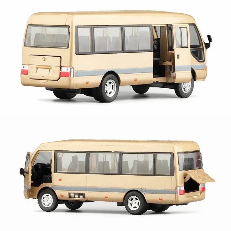 1/32 トヨタコースター EX おもちゃの車モデルコーチ高級バス MPV ダイ