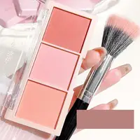Blush Palette Natural Color Lasting Peach Cheek Tint,Face Contouring Blush Powder Non-Flying Powder Long-Lasting Cosmetic Makeup 1