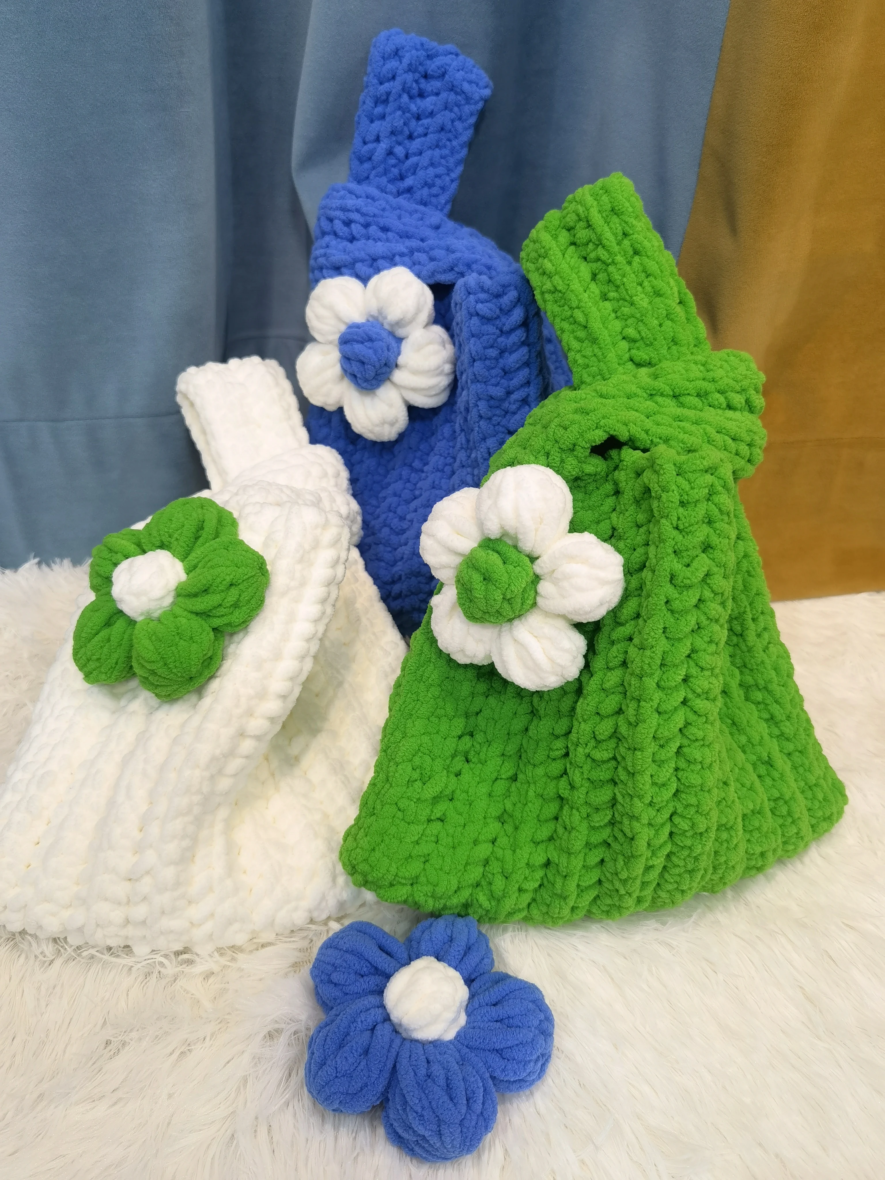 

Женские сумочки, эстетичная сумка ручной работы, вязаная Милая мини-сумка ручной работы, сумка из ткани, новинка, вязаная сумка для девочек