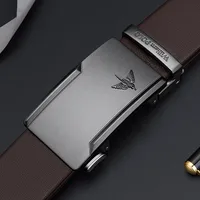 Genuine leather men's high-end belt with automatic buckle, fashionable belt, business personalized belt 1