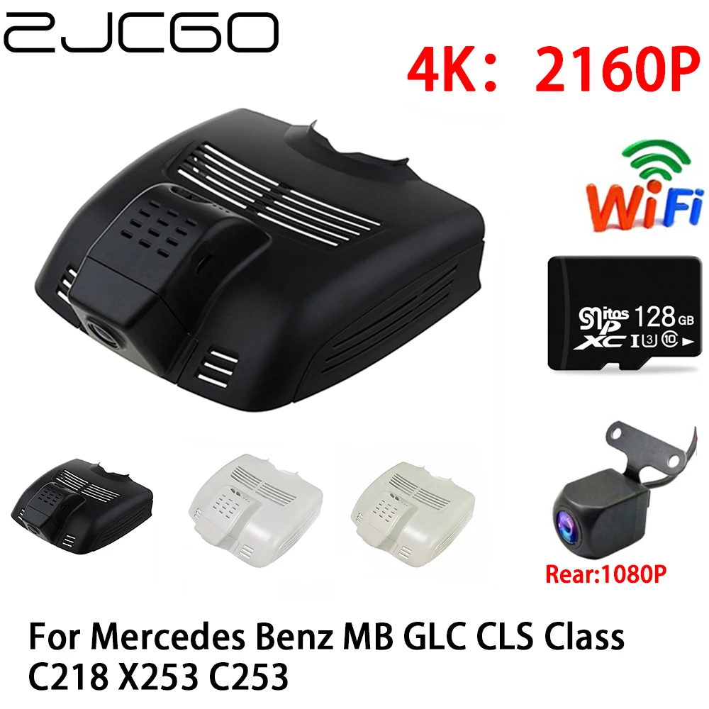 

ZJCGO 2K 4K Car DVR Dash Cam Wifi Front Rear Camera 2 Lens 24h Parking Monitor for Mercedes Benz MB GLC CLS Class C218 X253 C253