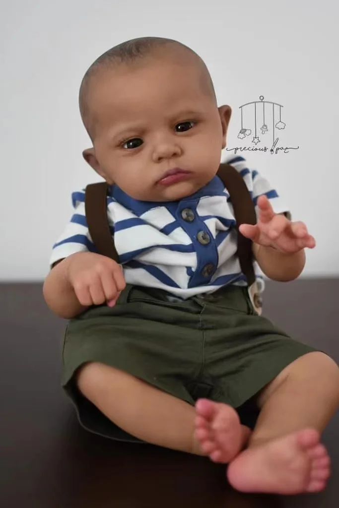 【Choose Boy/Girl Belly】FBBD 23inch Reborn Baby Doll Kit Cameron By Laura Tuzio Ross Unpainted Kit limited Edition With COA