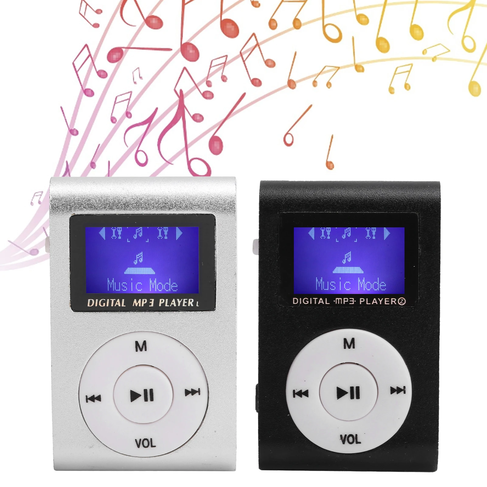 Portable Mini Clip Mp3 Music Player Student Sports Running Music Walkman Ultra Thin TF Card Loudspeaker Function MP3 Player