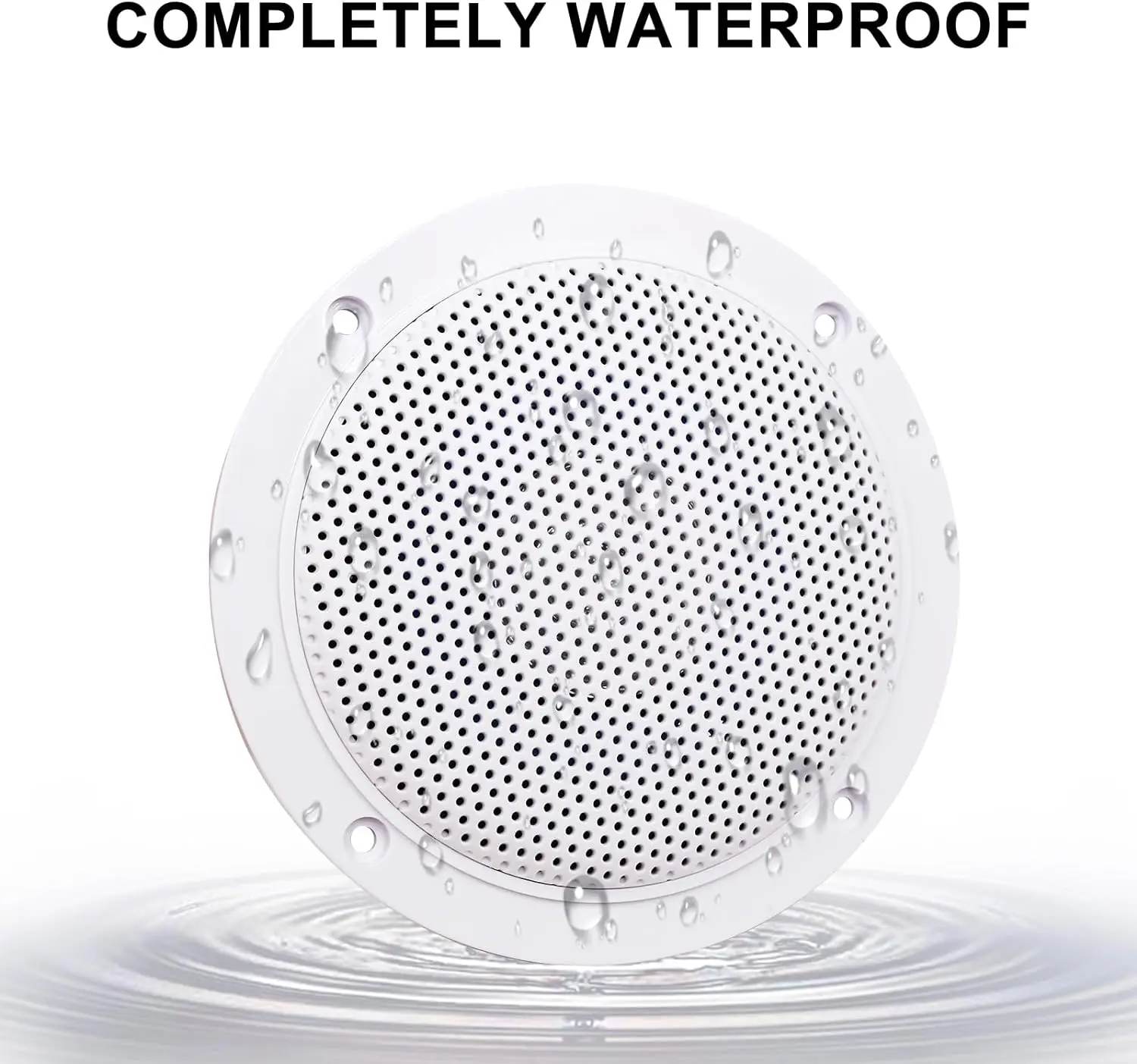 Herdio Waterproof Built In Digital Class Amplifier Bluetooth Compatible Ceiling Speaker 80W 4 Inch Active LoadSpeaker For Indoor