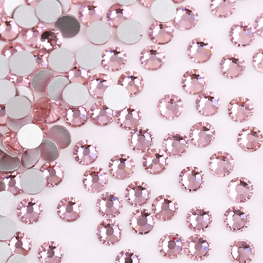 Elegant Assortment of Colorful Glass Crystal Flatback Rhinestones for DIY Nail Art and Crafts