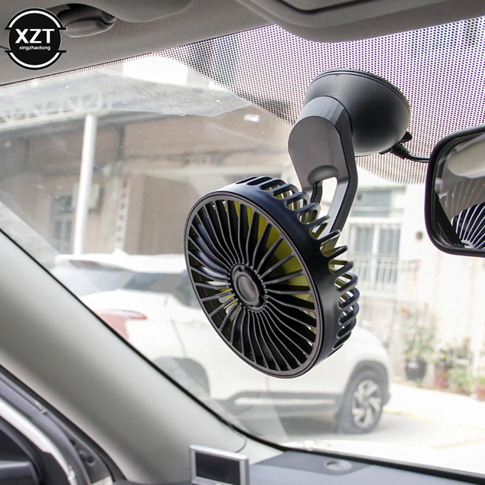 UniversalCarFan3SpeedsCarBackSeatHeadrest5VUSBFanwith