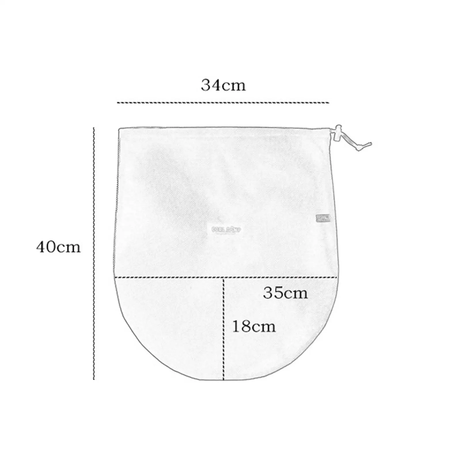Camping Net Bag Outdoor Mesh Drawstring Storage Bag for Picnic Hiking