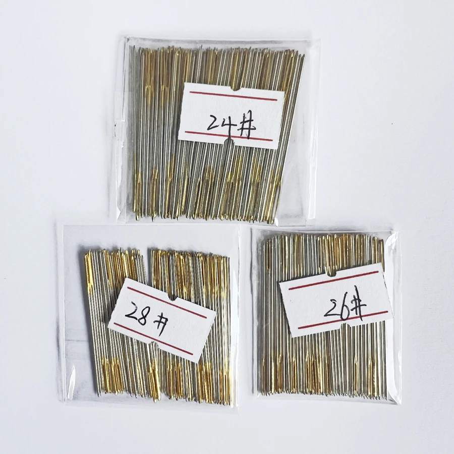 Accessories For Cross Stitch Needles DIY Embroidery Needlewrok 28# 26# 24# 22# 18CT 16CT 14CT 11CT 9CT 100pcs/bag sewing needles embroidery kit crochet needles