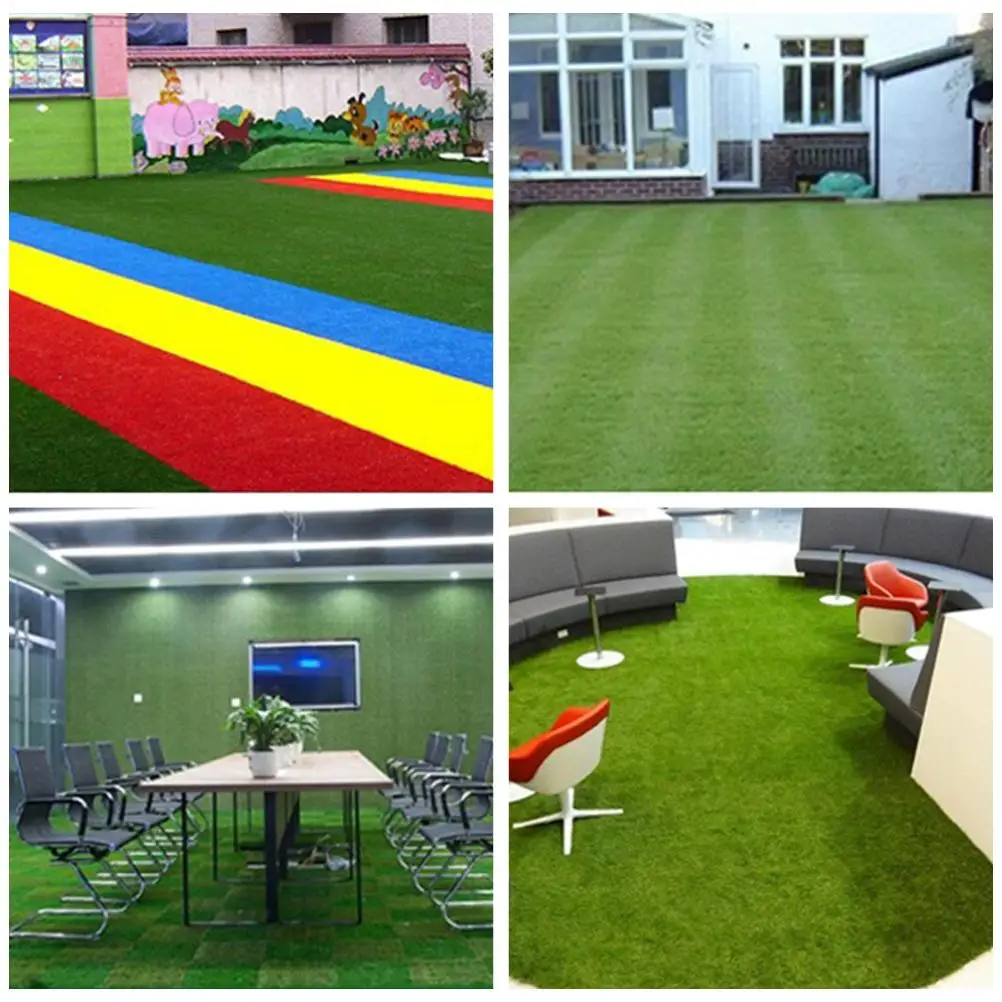 Simulation Artificial Lawn Grass Carpet 1 Roll 1*2m Plastic Fake Lawn Graden Balcony Courtyard Indoor Outdoor Decoration