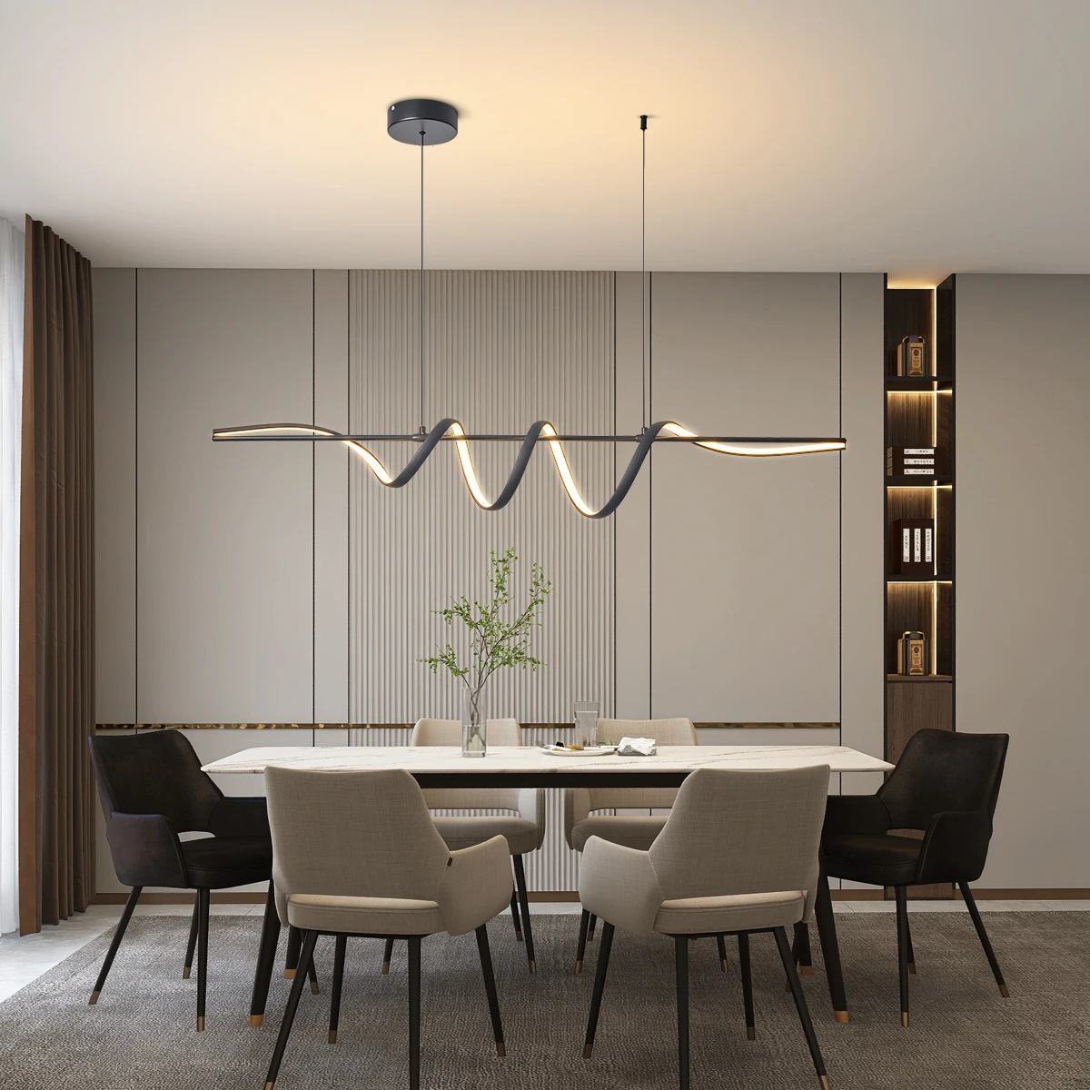 DIY Modern Led Pendant Lights Lamp for Table Dining Room Kitchen Bar Suspension Pendant Lamp Design Lusters Luminaires 2