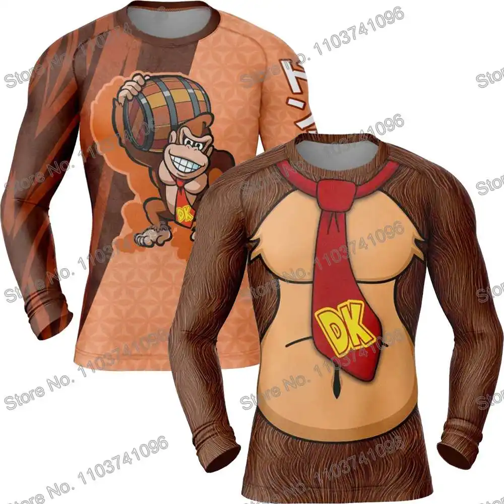 DK Diving T-Shirt Tight Long Sleeve Rash Guard BJJ MMA Swimwear Men Surf Clothing Beach Floatsuit Women GYM Tops Sportswear