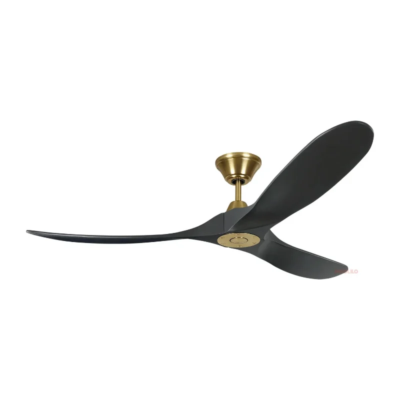 Ceiling Fan With Remote Control Reversible DC Motor For Patio Bedroom Living Room Outdoor Black Ventilator