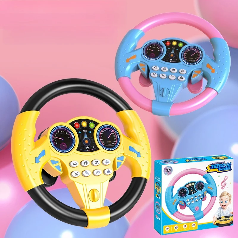 Infant Shining Interactive Steering Wheel Toy for Early Childhood Development